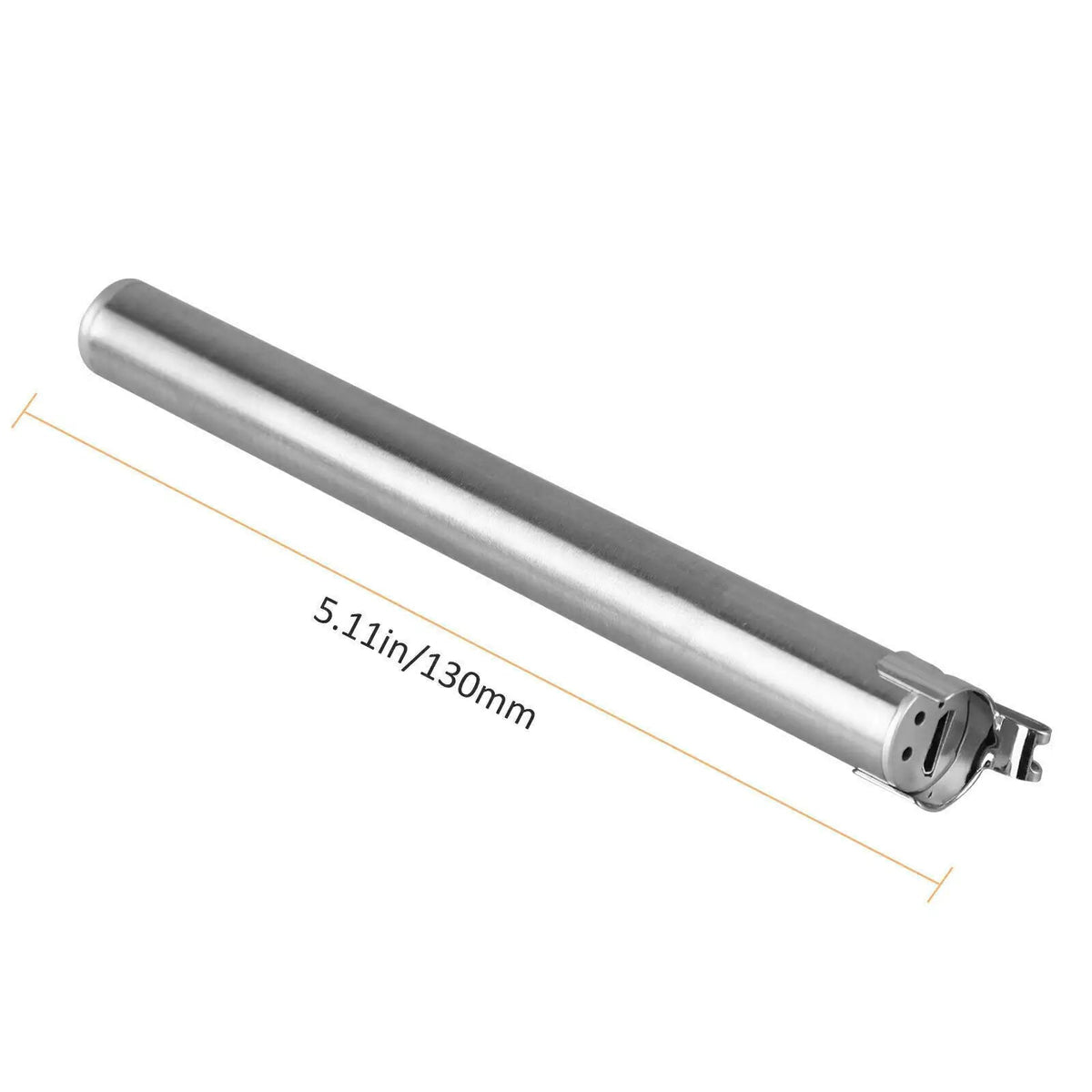 5" LED USB Rechargeable Mini Tactical Flashlight Stainless Steel Torch Pen Light - Rieworkes