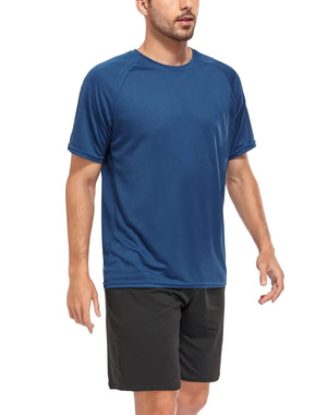 5 Pack Mesh Workout Shirts for Men Dry Fit Gym Shirts Quick Dry Athletic Short Sleeve T-Shirt Moisture Wicking X - Large 1 Black 1 Gray 1 White 1 Blue 1 Green - Rieworkes