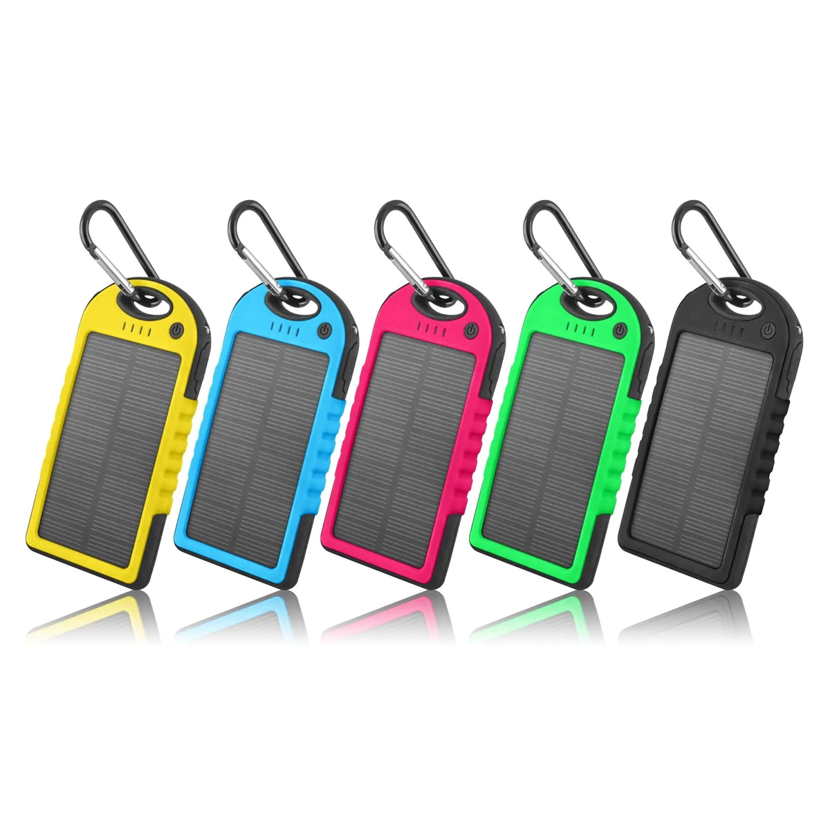 5000mAh Solar Power Bank Phone Charger (2 - Pack) - Rieworkes