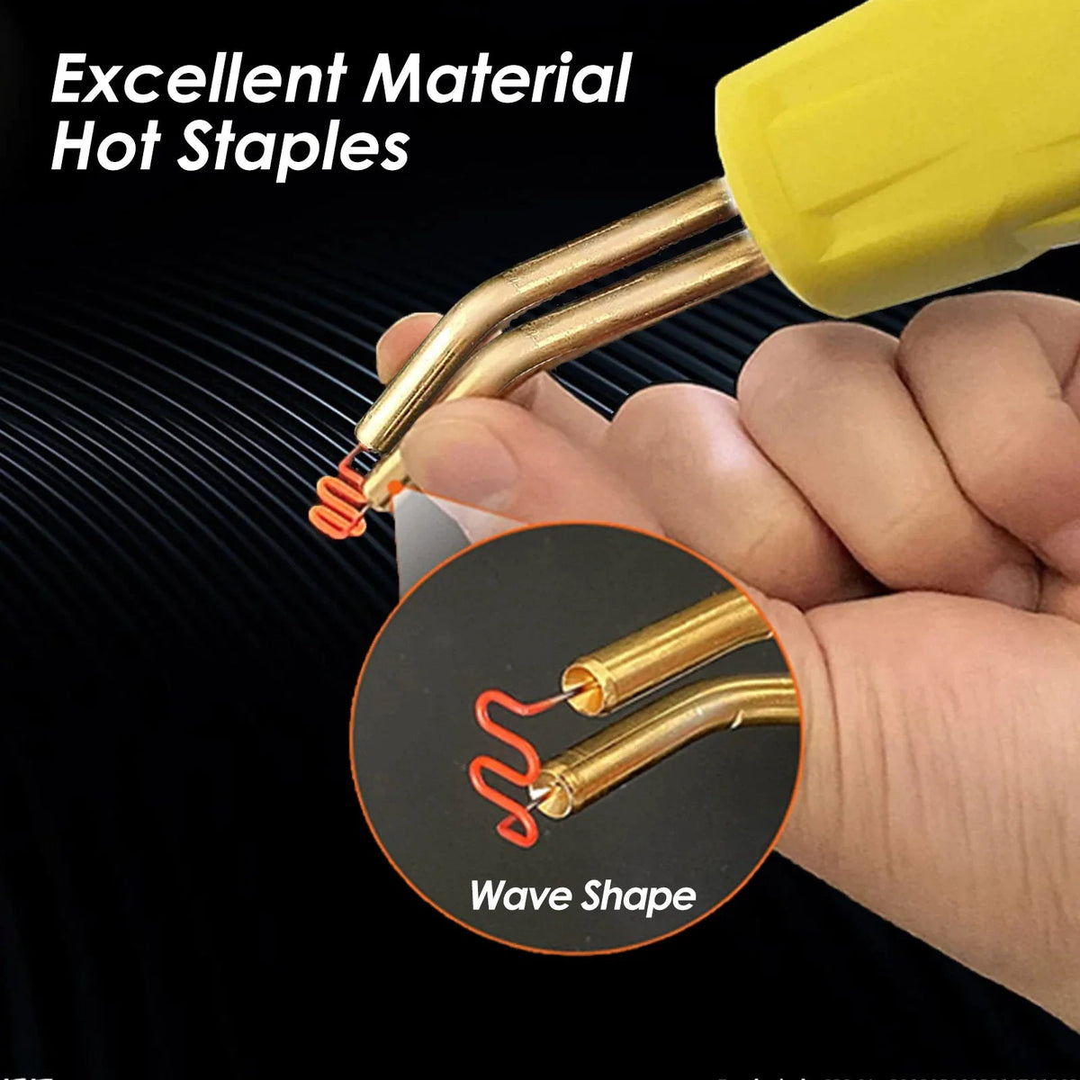 500PCS Hot Stapler Staples Repair Kit For Plastic Welder Gun Car Bumper Fender - Rieworkes