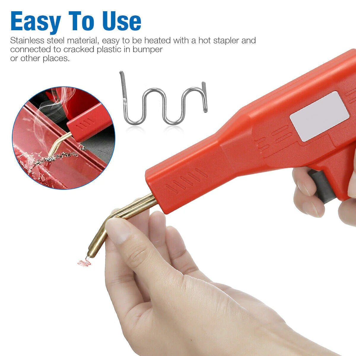 500PCS Hot Stapler Staples Repair Kit For Plastic Welder Gun Car Bumper Fender - Rieworkes