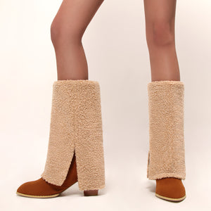 Ladies' Fashion Plush Trouser Leg Boots for Autumn/Winter Mimarta