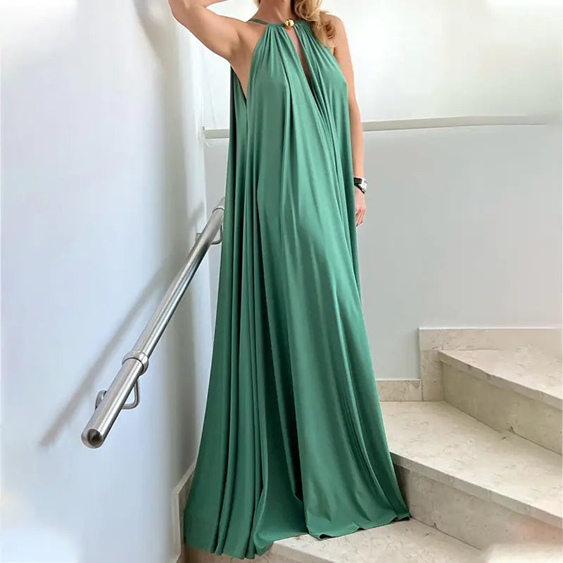 Elegant Women's Halter Loose Fashion Dress Mimarta
