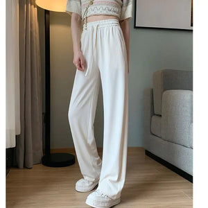 Women Chic Office Wear Straight Pants Rieworkes