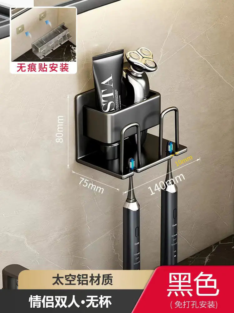 Wall-Mounted Toothbrush and Cup Holder for Bathroom Mimarta