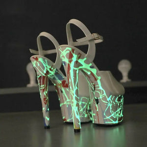 Leather Stiletto High Heels Rieworkes