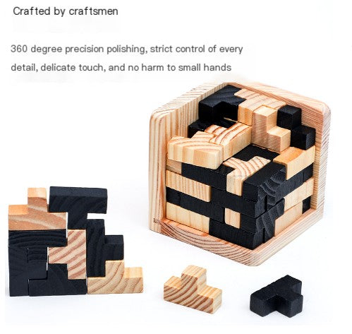 Wooden Brain Teaser Puzzle Mimarta