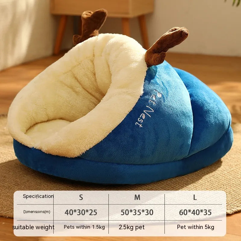Pet Bed Winter Cat Dog Slippers Small Nest Mimarta