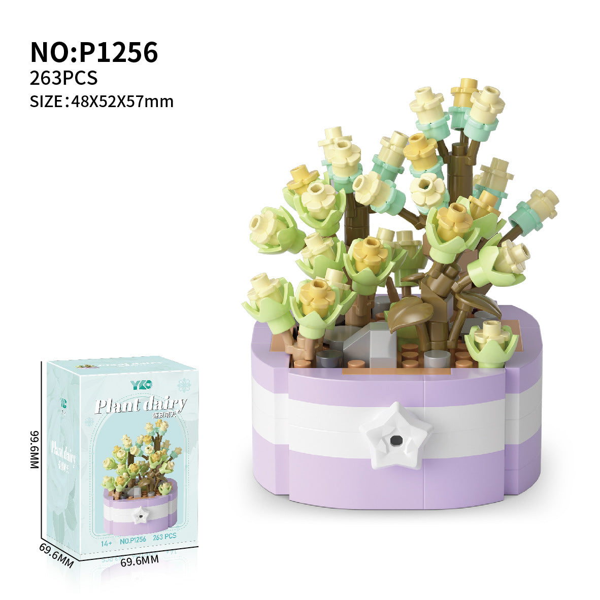 Eternal Flower Bouquet Sunflower Building Block Set Mimarta