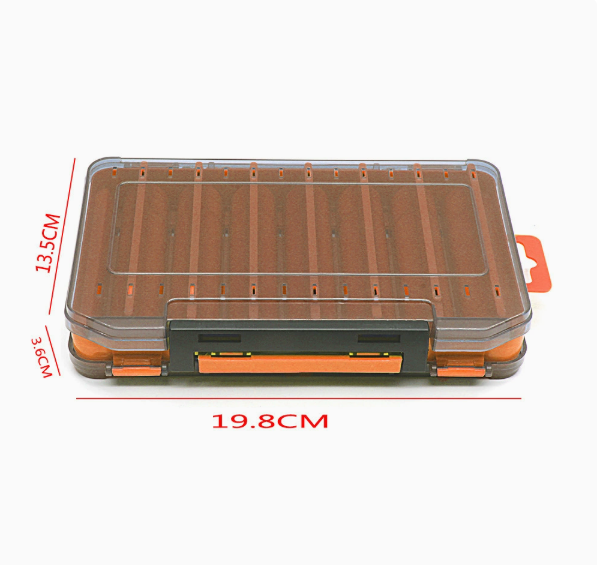 Durable Dual-Sided Fishing Tackle Box Mimarta