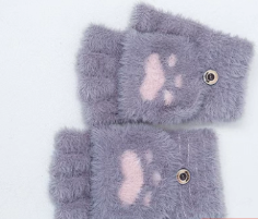 Winter Cat Claw Knit Gloves Mimarta