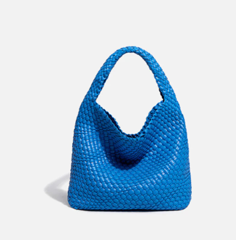 Hand-woven Bucket Soft Leather Bag for Women Rieworkes