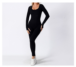 Seamless Yoga Jumpsuit Long Sleeve Mimarta