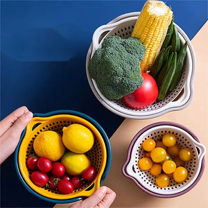 6pcs Stackable Plastic Kitchen Drain Basket Set Mimarta