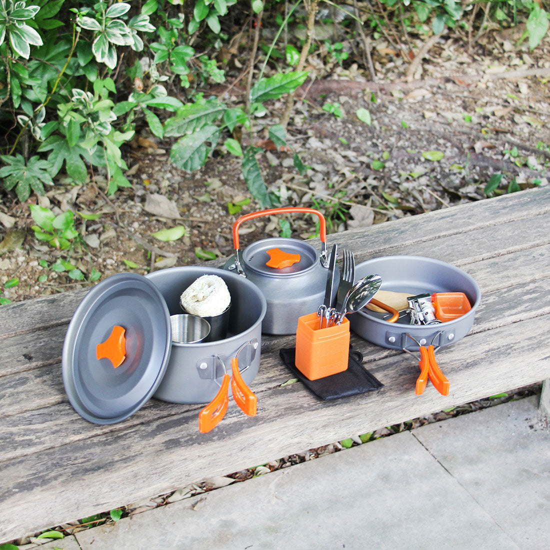 Outdoor Cooking Pot Set for Hiking and Camping Mimarta