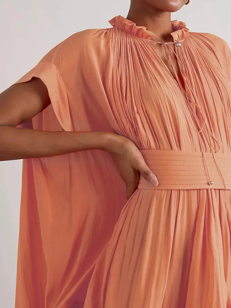 Asymmetrical Solid Mini Dresses For Women Rieworkes