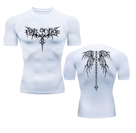 Anime Print Gym Sport Quick Dry Gym TShirts Rieworkes