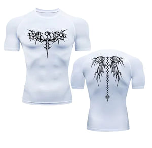 Anime Print Gym Sport Quick Dry Gym TShirts Rieworkes