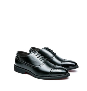 Pointed Leather Shoes for Elegant Style Mimarta