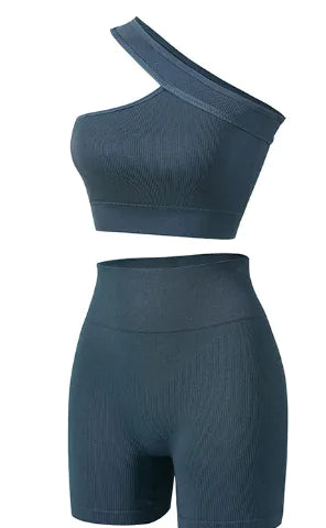 Women's Sports Fitness Shockproof Off-shoulder Suit Rieworkes