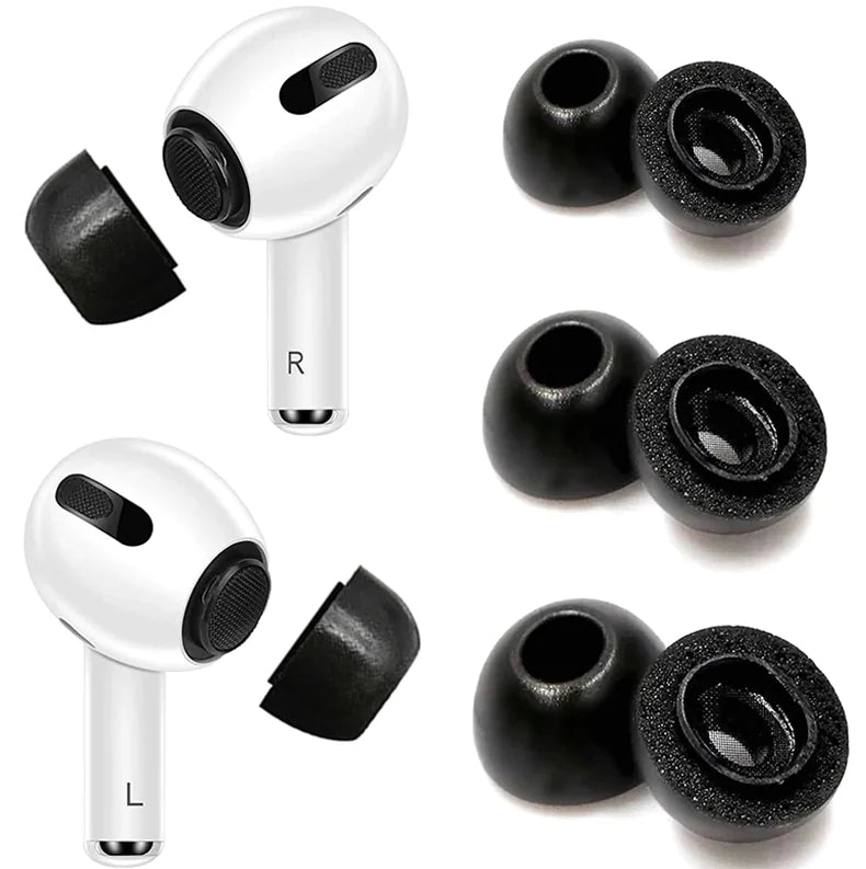 Replacement Ear Tips For Apple Airpods Pro Memory Foam Tips Airpod Pro - 3 Pairs Rieworkes