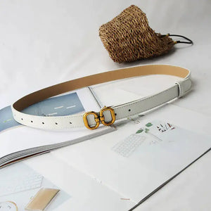 Elegant Leather Designer Belt for Women Rieworkes