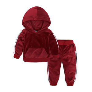 Children's Velvet 2-Piece Set for Boys and Girls Mimarta