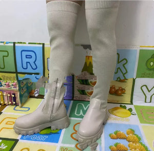 Cozy Knitted Platform Boots Rieworkes
