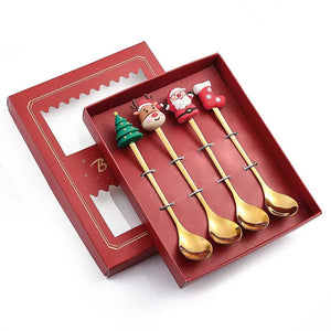Christmas Cutlery Set: Festive Spoon and Fork Rieworkes