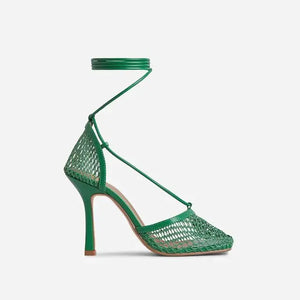 Netted Tie Up Heels Rieworkes
