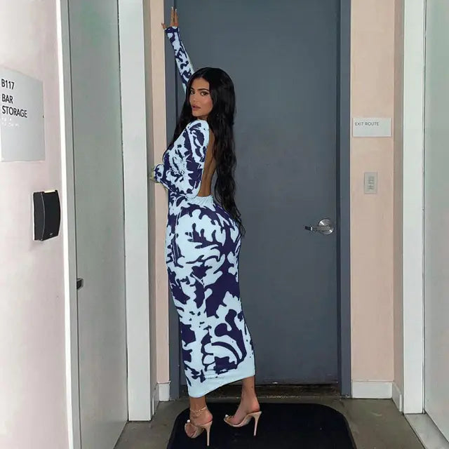 Summer Streetwear Print Dress Rieworkes