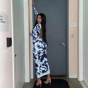Summer Streetwear Print Dress Rieworkes