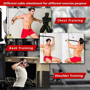 Fitness Diy Pulley Cable Gym Workout Equipment Rieworkes