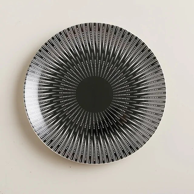 Geometric Pattern Ceramic Plate Rieworkes