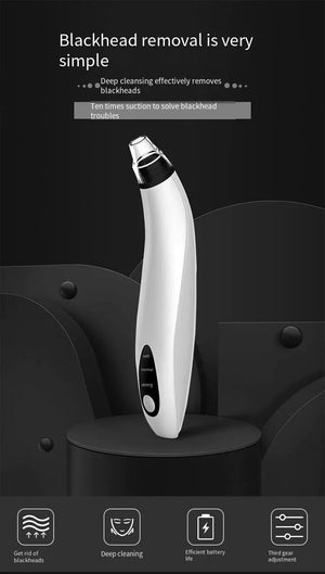 Electric Blackhead Remover Cleaner Face Diamond Pore Vacuum Suction White Heads Rieworkes