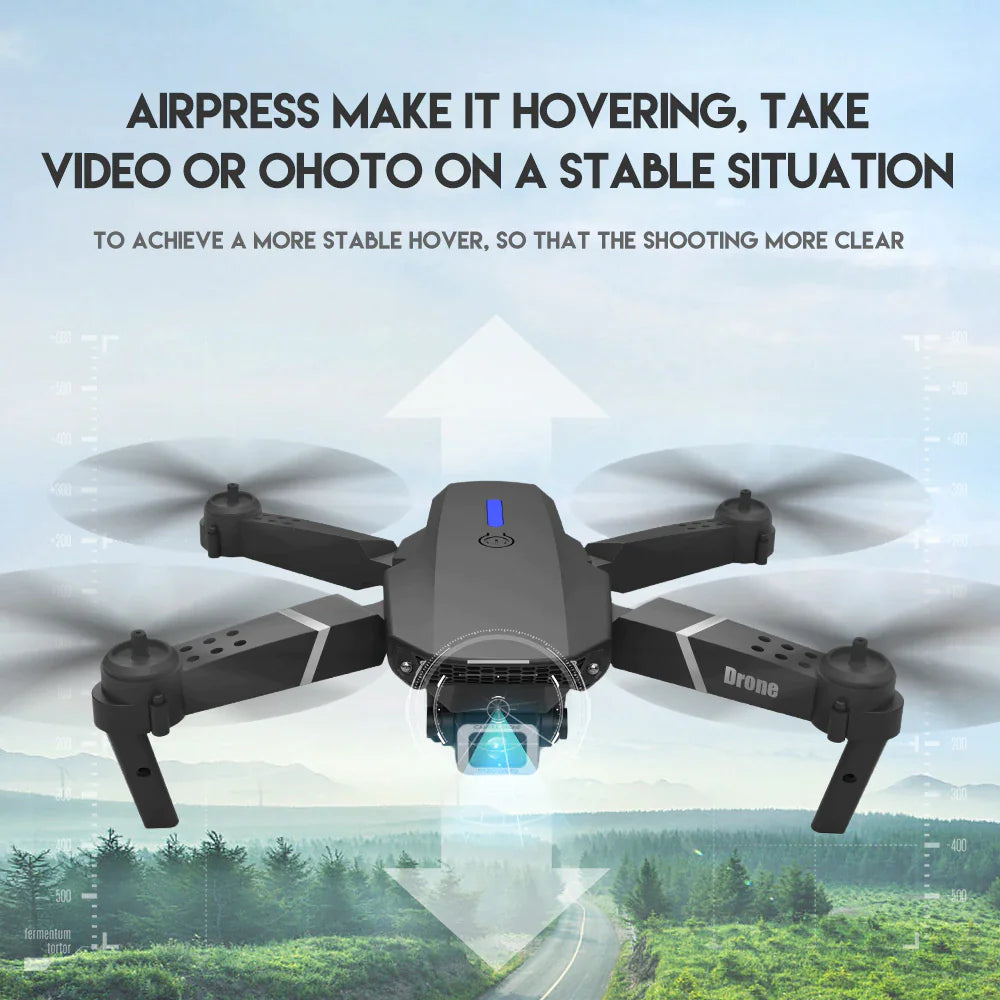 2023 New RC Drone With 4K HD Dual Camera WiFi FPV Foldable Quadcopter +4 Battery Mimarta