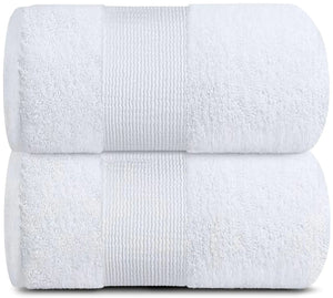 Resort Collection Soft Bath Sheets Towels Set of 2 Oversize Large 35x70 in Rieworkes