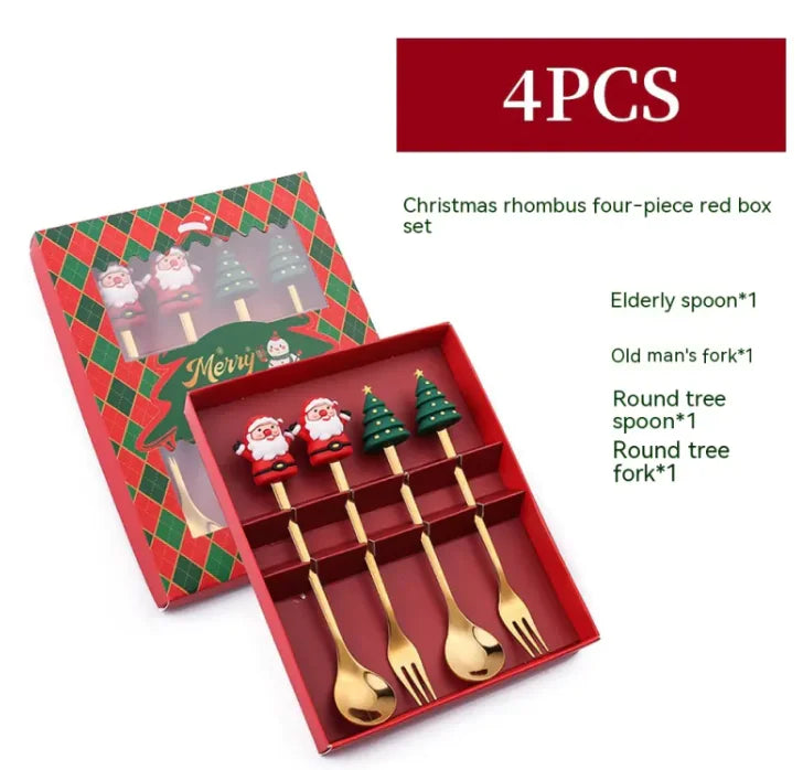 Festive Stainless Steel Christmas Spoon Rieworkes