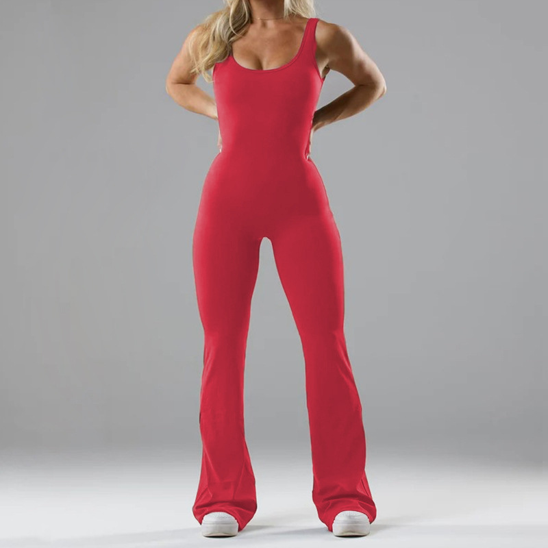 Seamless Hollow Yoga Bodysuit - Women's Casual Activewear Mimarta