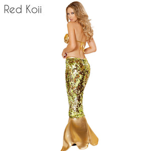 Mermaid Long Dress for Halloween Cosplay Costume Mimarta