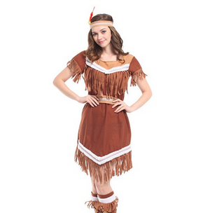 Halloween Adult Indian Princess Costume W-0211 Dress Mimarta