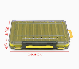 Durable Dual-Sided Fishing Tackle Box Mimarta