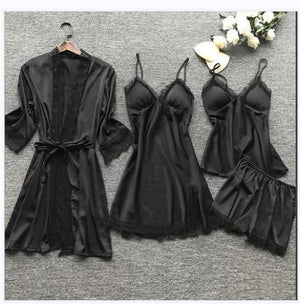 Summer Sexy Women's Loungewear Pajama Set (4 Pieces) Mimarta