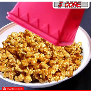 5Core Silicone Popcorn Maker Bowl Microwave BPA Free and Dishwasher Safe Hot Air Kernel Popper - Rieworkes