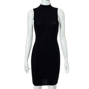 Ribbed Sleeveless Bodycon Summer Dresses For Women Rieworkes