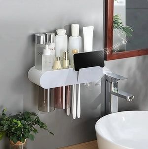 Convenient Toothbrush and Cosmetics Organizer Rieworkes