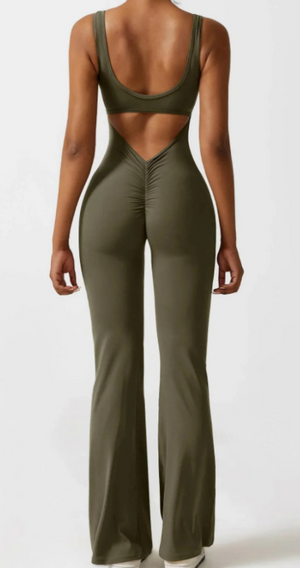 Seamless Hollow Yoga Bodysuit - Women's Casual Activewear Mimarta