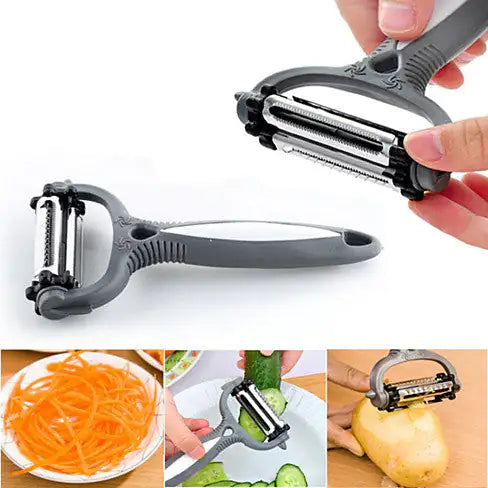 Quick Prep 3 in 1 Veggie Peeler, Slicer &amp; Shredder Mimarta