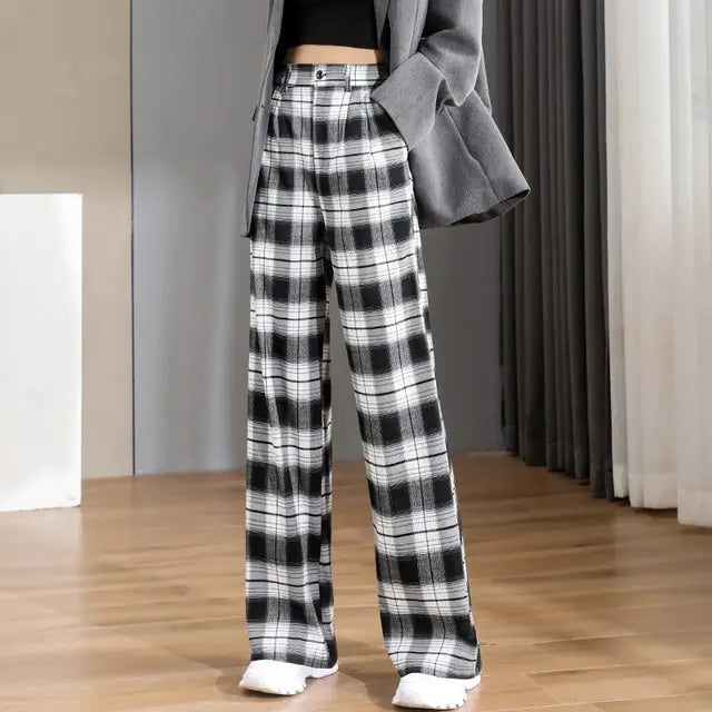Women Chic Office Wear Straight Pants Rieworkes