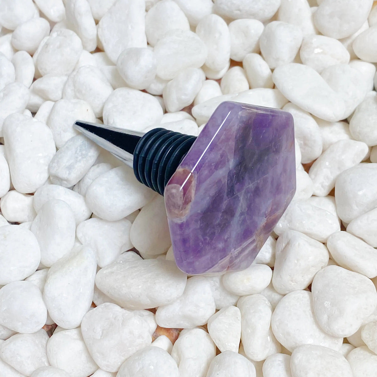 Soho Lounge Hexagon Stone Wine Stopper Rieworkes
